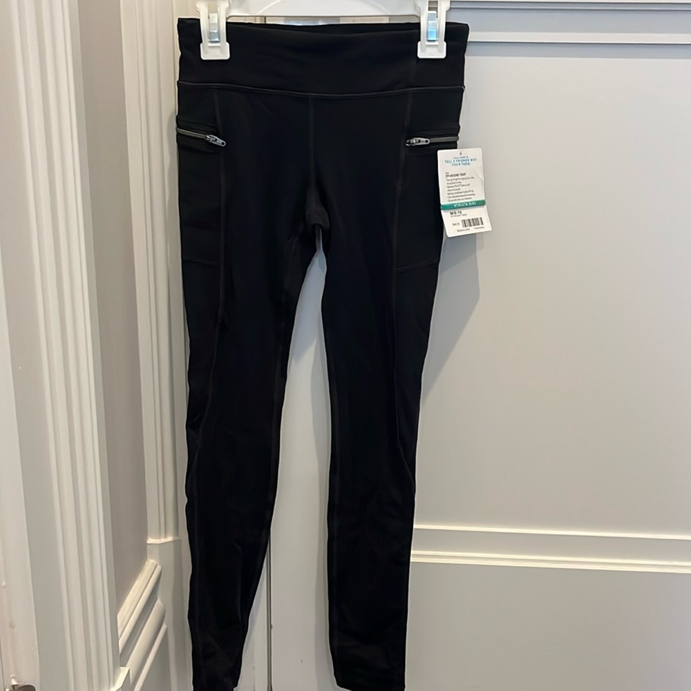 Athleta girls zip around tight